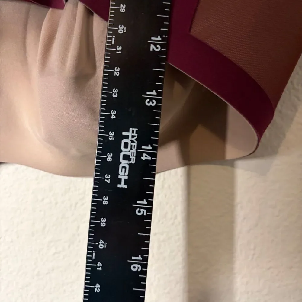 Honey Love Bra Women's XL Maroon 38D/DD E Beige Adjustable Wireless